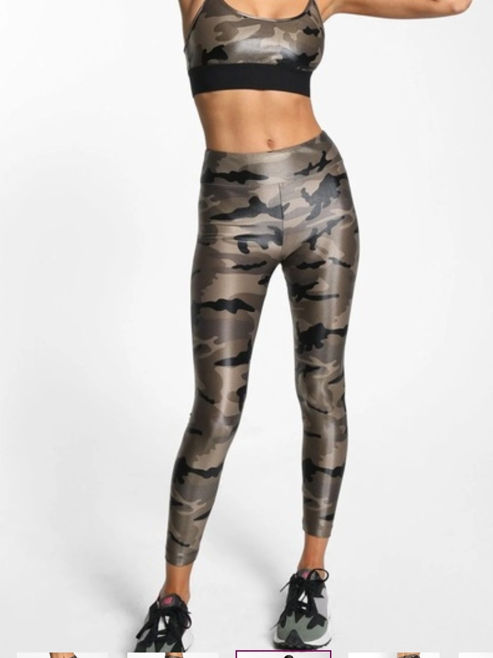 Koral Legging Green/Black Lustrous Camo Size Large NWT
